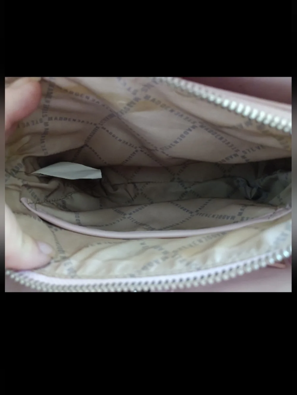 Steve Madden Light Blush Pink Crossbody Bag with Front Pocket